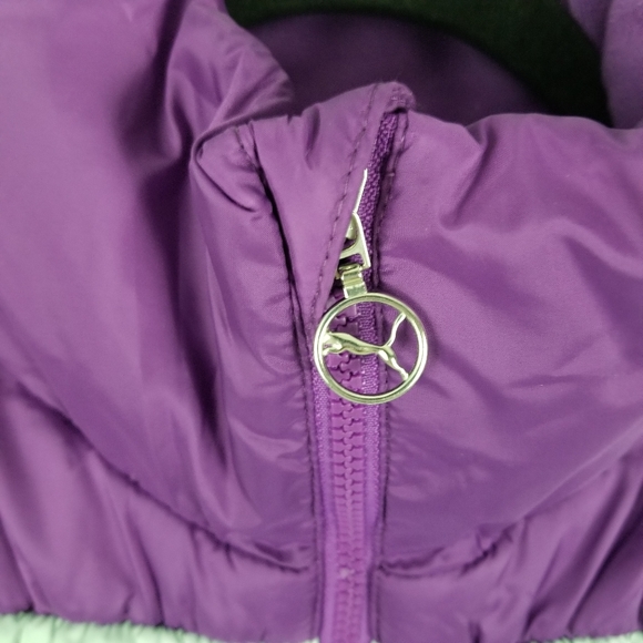 PUMA | full zip snap pocket puffer vest gilet - Picture 2 of 8